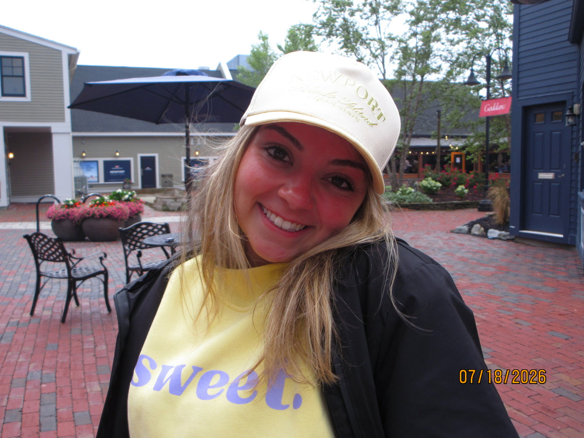 SWEET. Mock Neck Sweatshirt