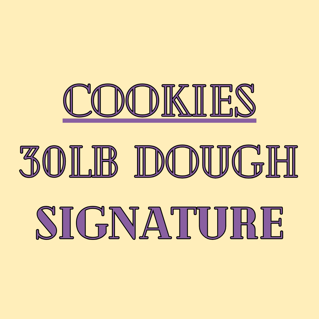 Wholesale - Cookie Dough - Unbaked - Signature - 30lbs