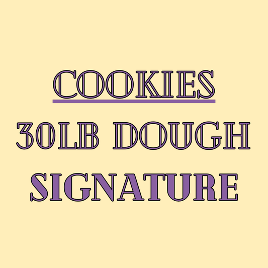 Wholesale - Cookie Dough - Unbaked - Signature - 30lbs